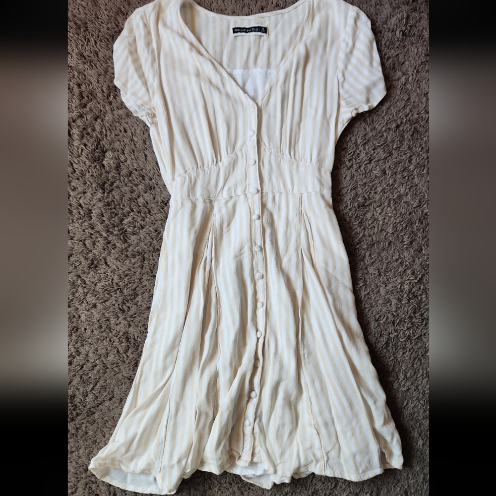 Yellow stripe dress